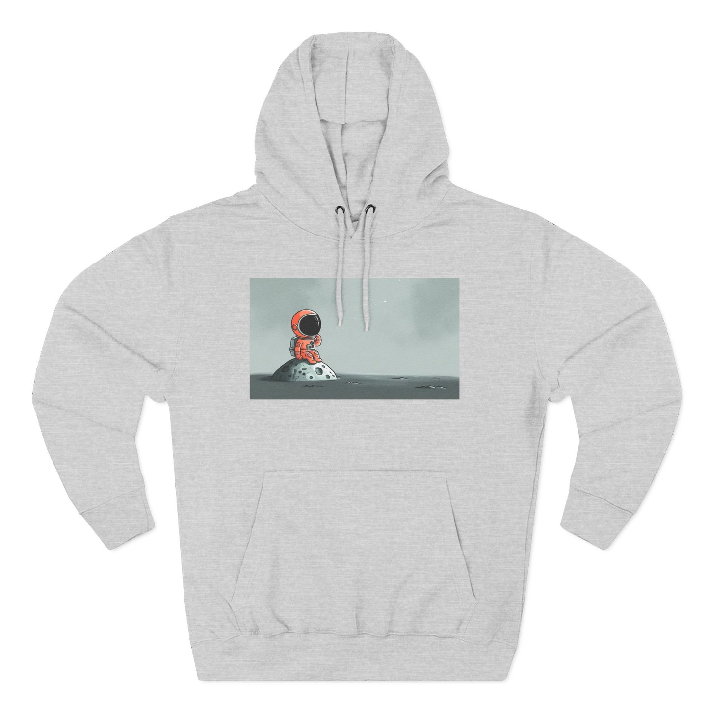 Dreaming Astronaut on the Moon Graphic Hoodie