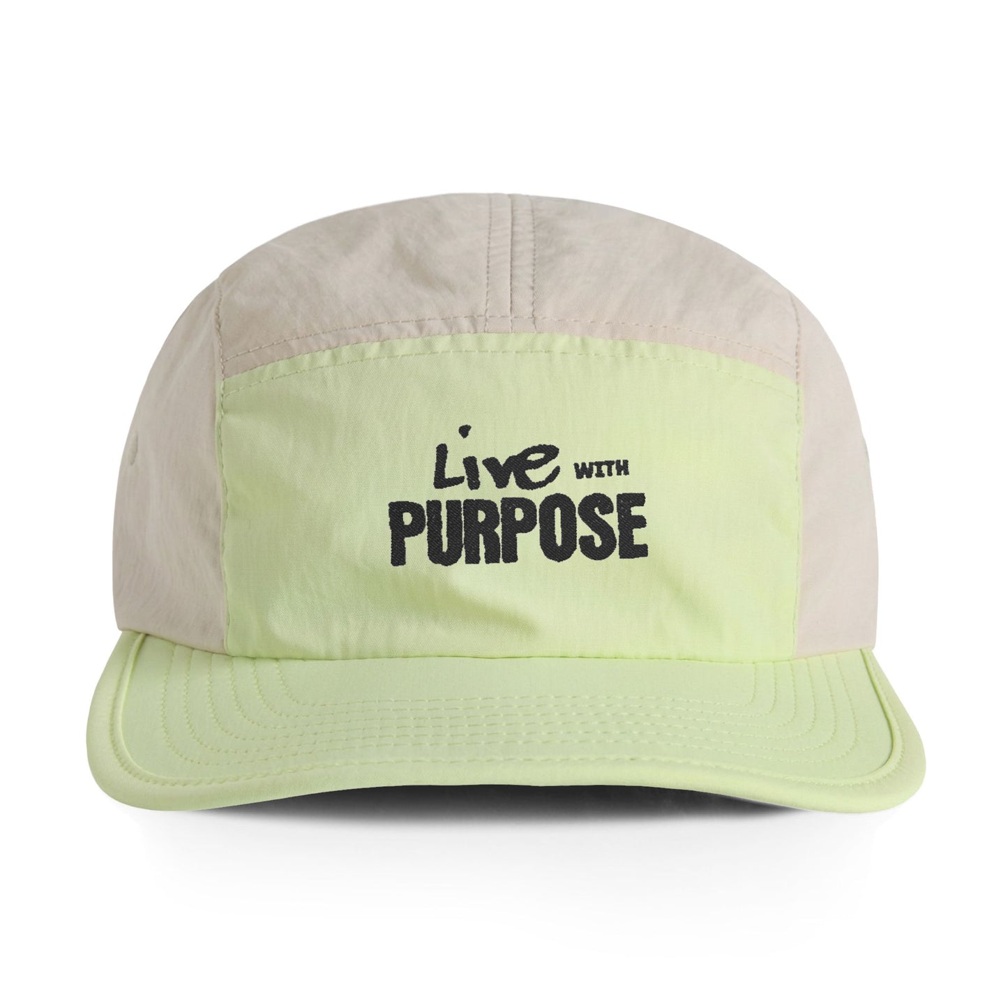 Live With Purpose Embroidered Two-Tone Nylon Cap