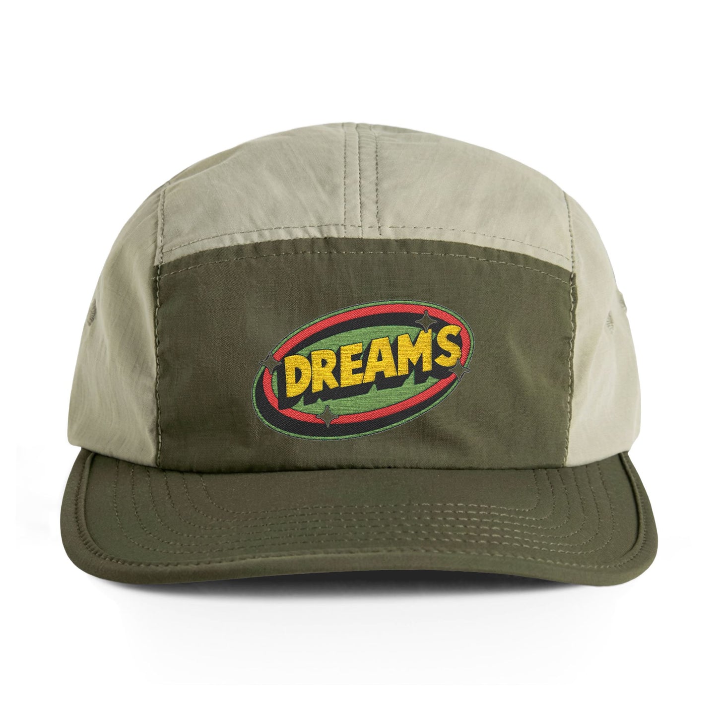 Dreams Embroidered Two-Tone Nylon Cap