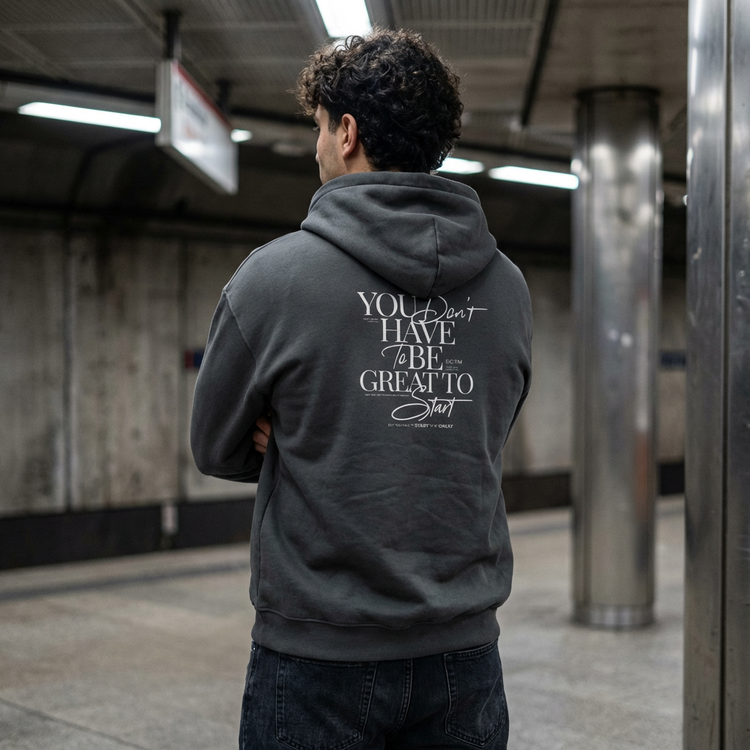 you don't have to be great to start hoodie