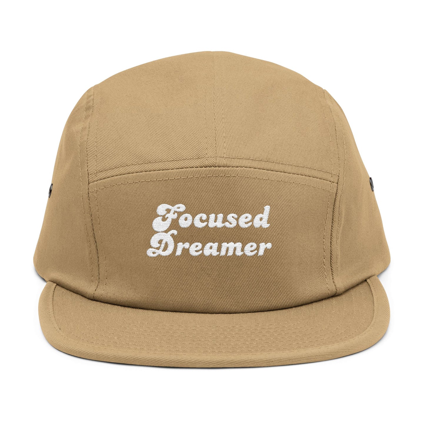 Focused Dreamer Embroidered 5-Panel Cap
