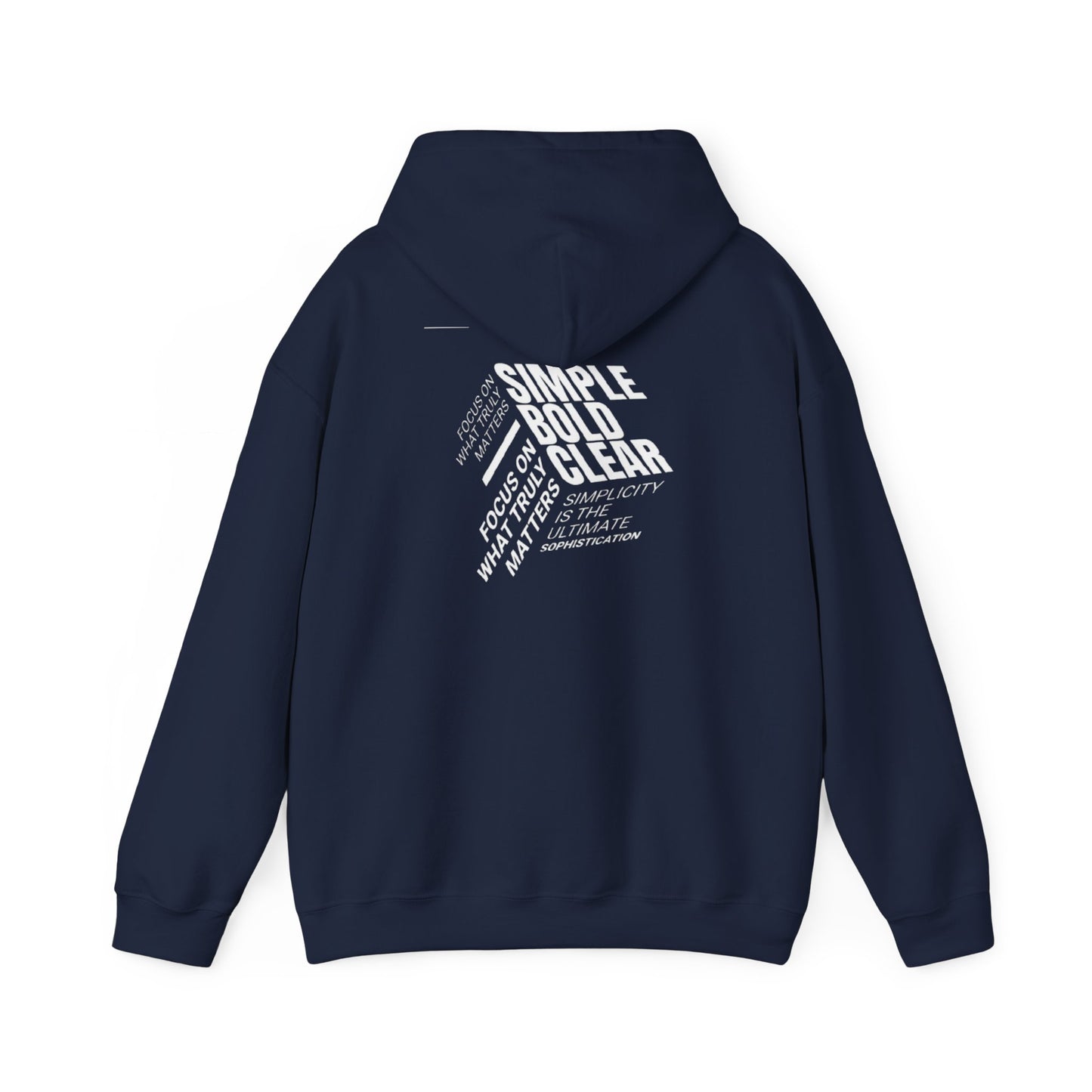 Simple Bold Clear Graphic Hoodie