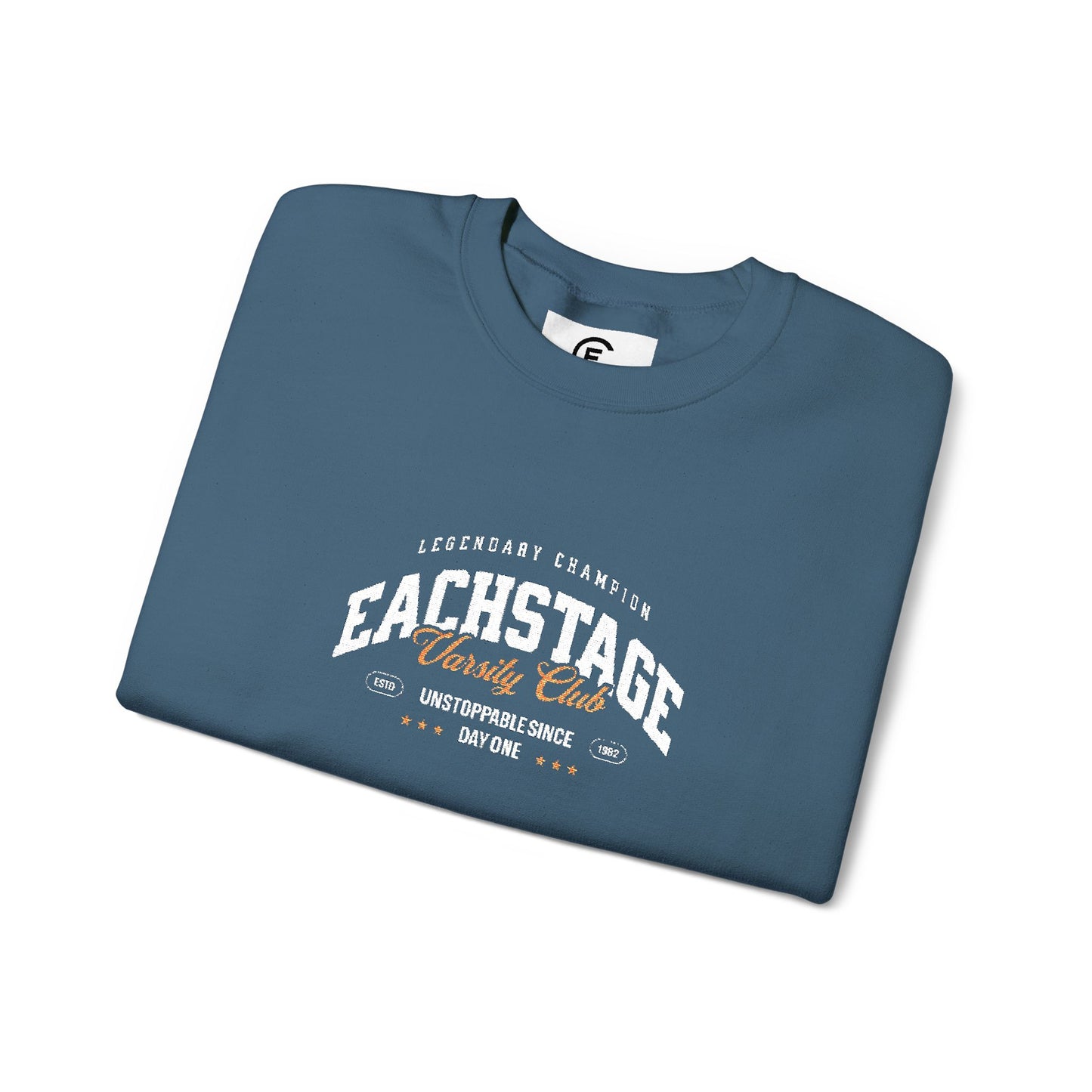 EachStage Varsity Club Embroidered Crewneck Sweatshirt