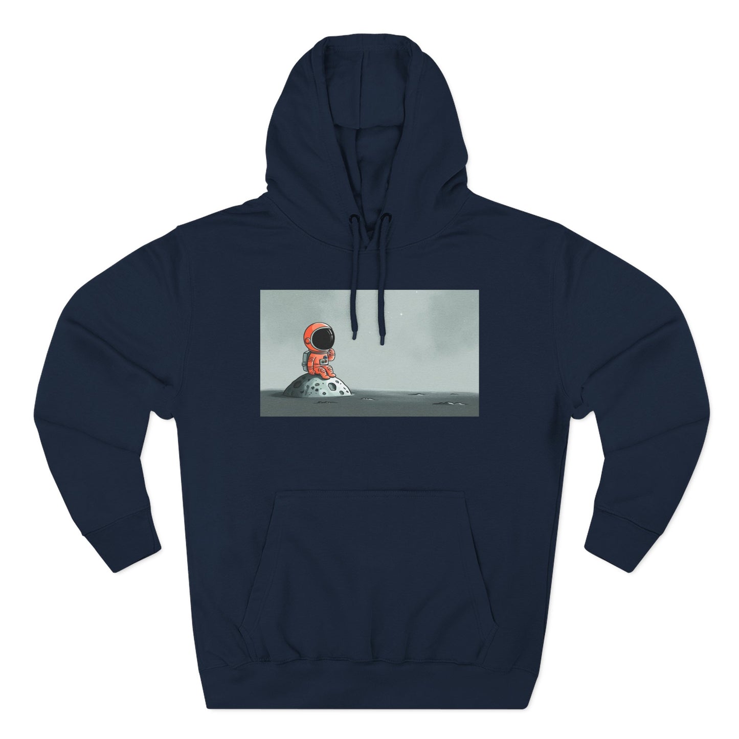 Dreaming Astronaut on the Moon Graphic Hoodie