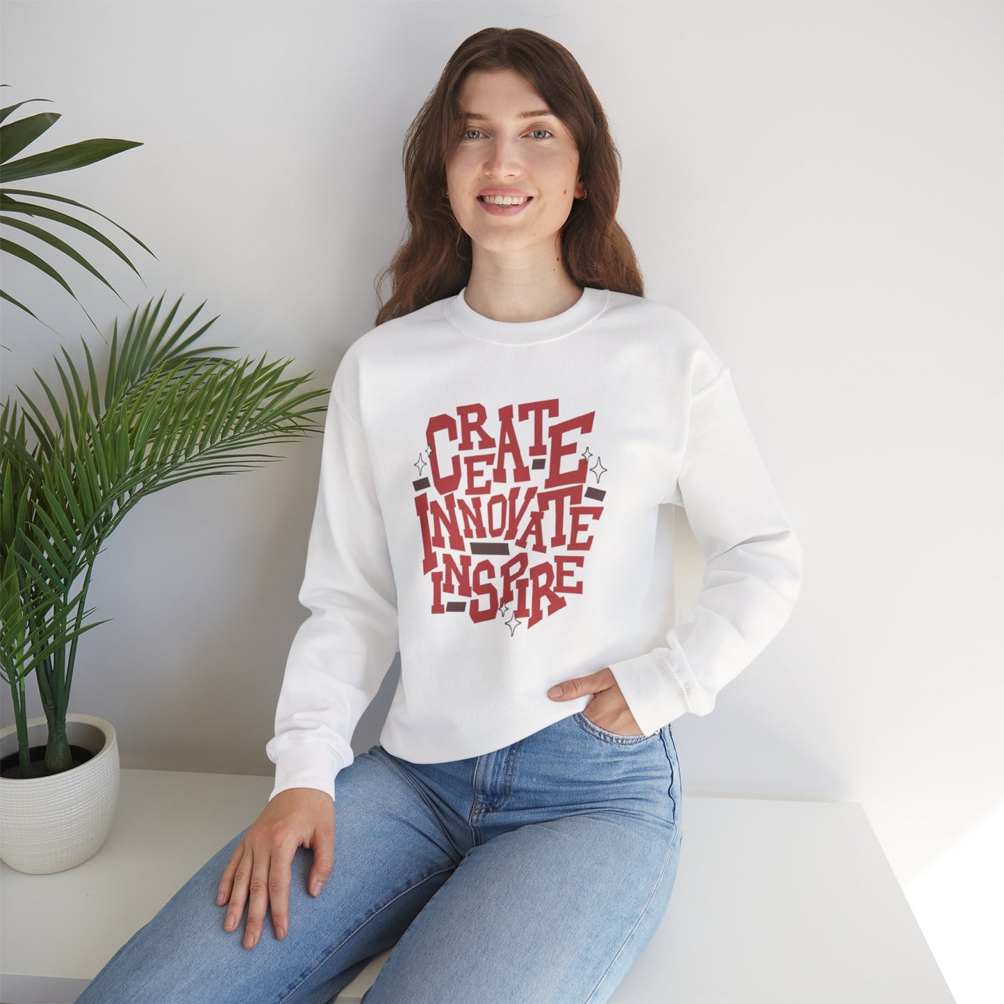 Create Innovate Inspire Crewneck Sweatshirt