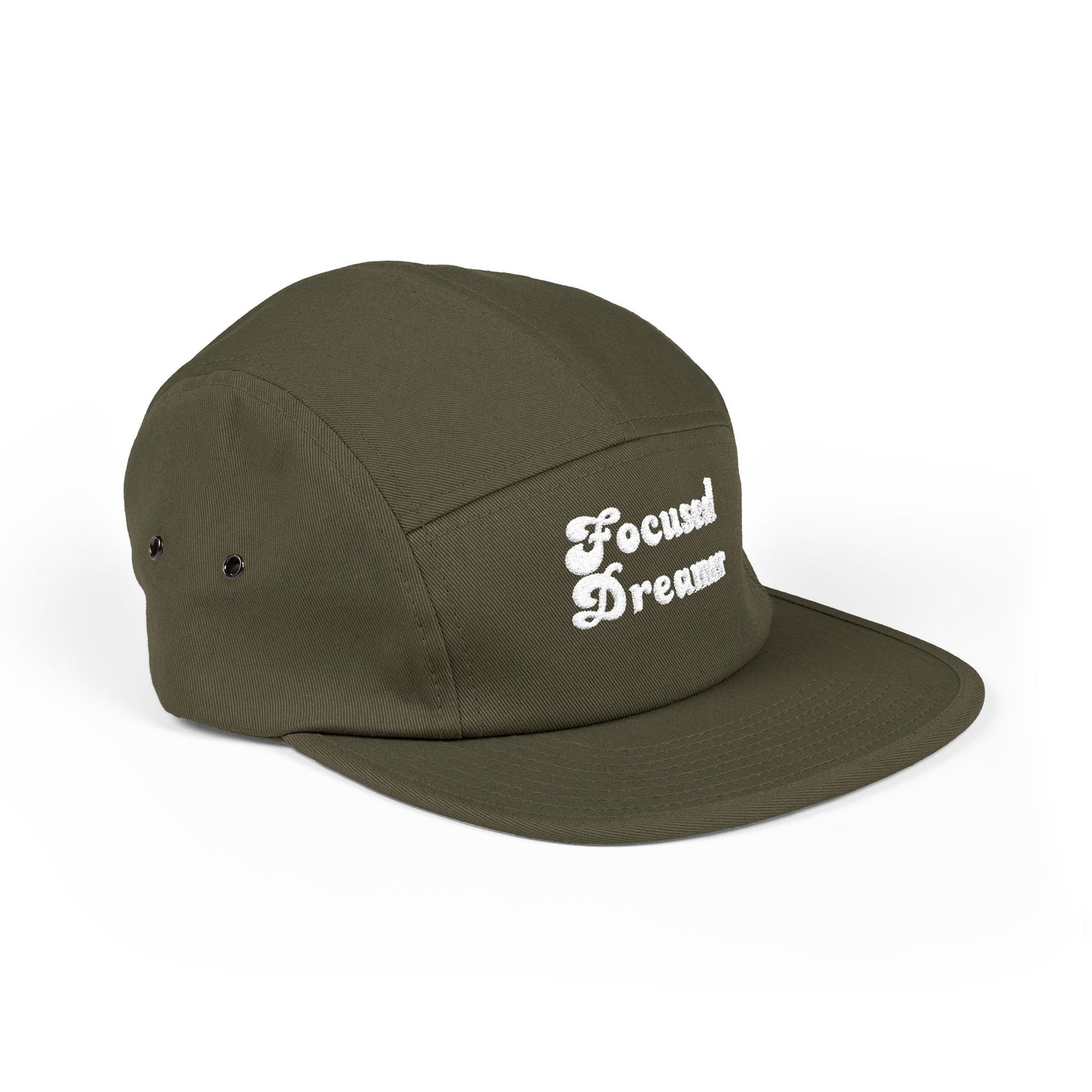 Focused Dreamer Embroidered 5-Panel Cap