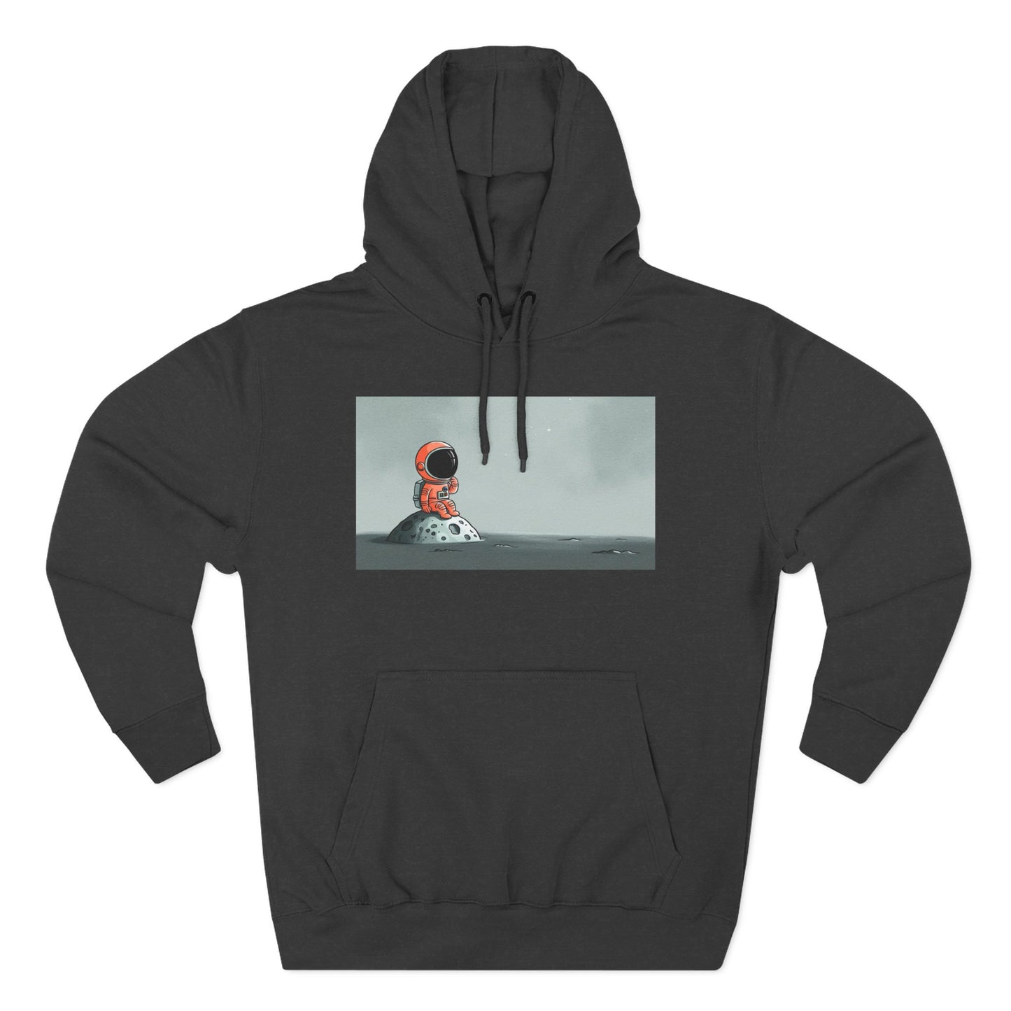 Dreaming Astronaut on the Moon Graphic Hoodie