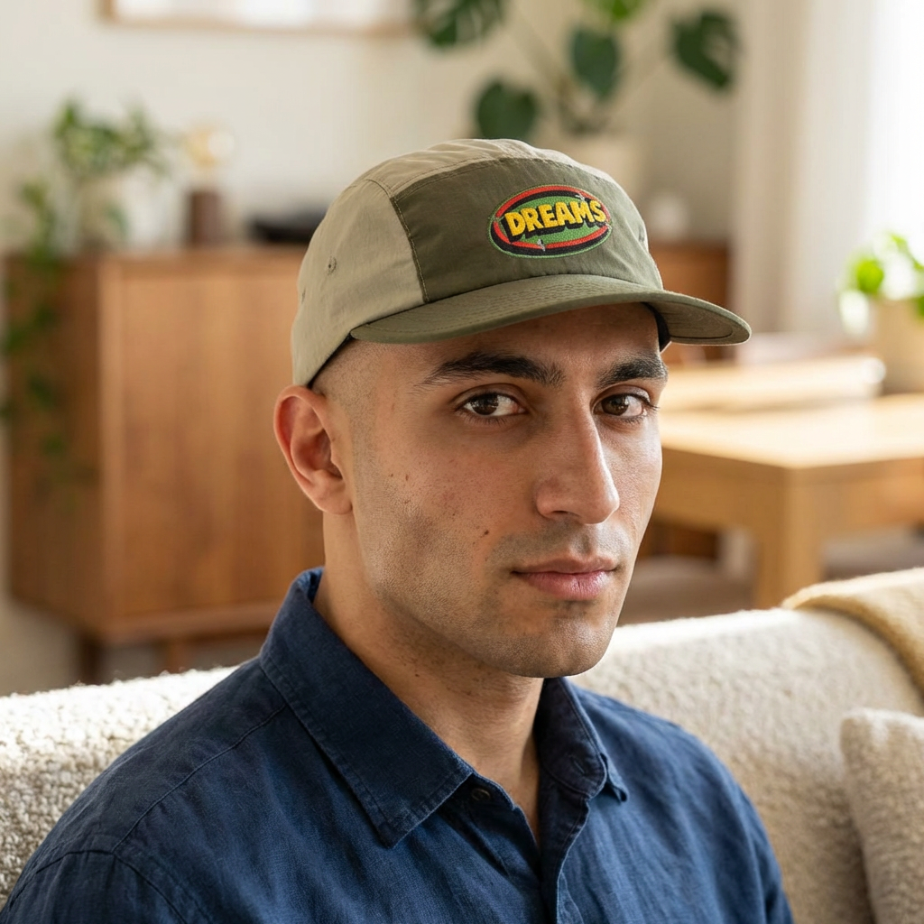 Dreams Embroidered Two-Tone Nylon Cap