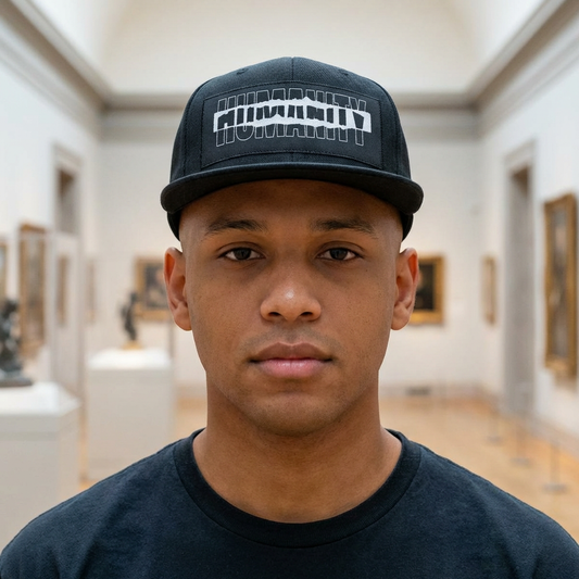 "Humanity" Black Snapback Hat