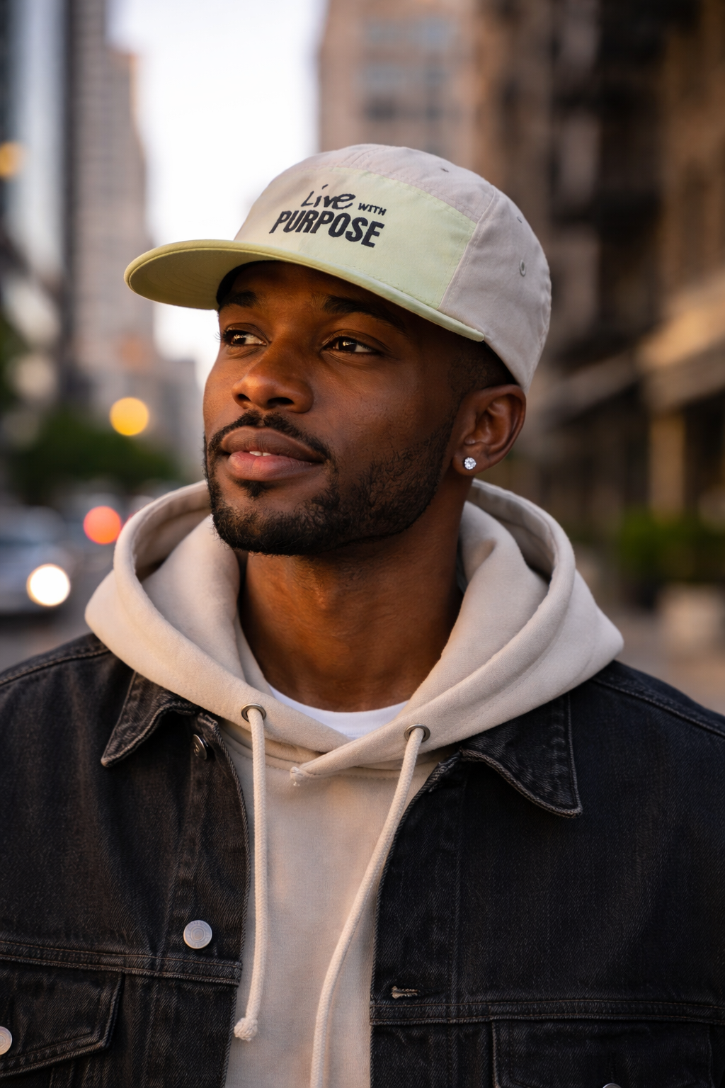 Live With Purpose Embroidered Two-Tone Nylon Cap