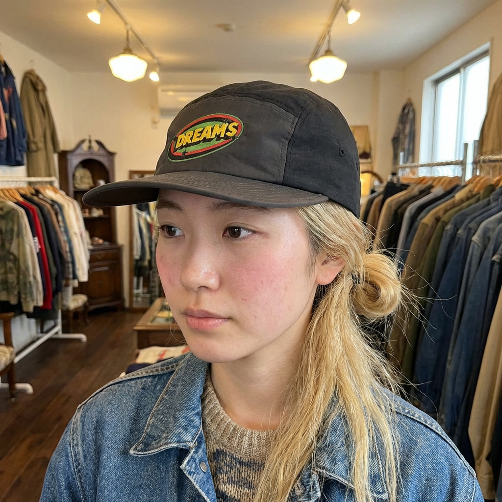 Dreams Embroidered Two-Tone Nylon Cap