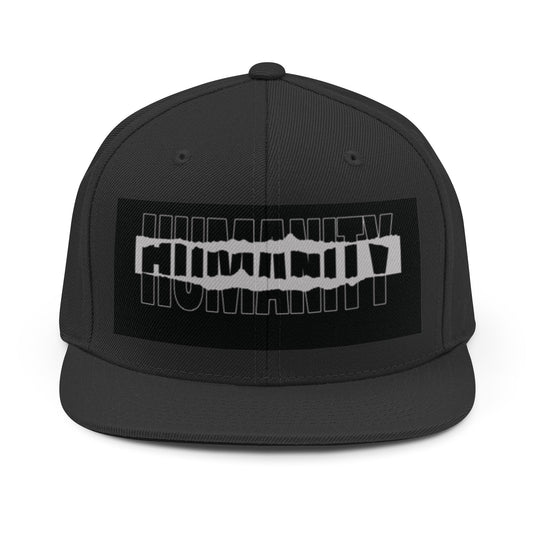"Humanity" Black Snapback Hat