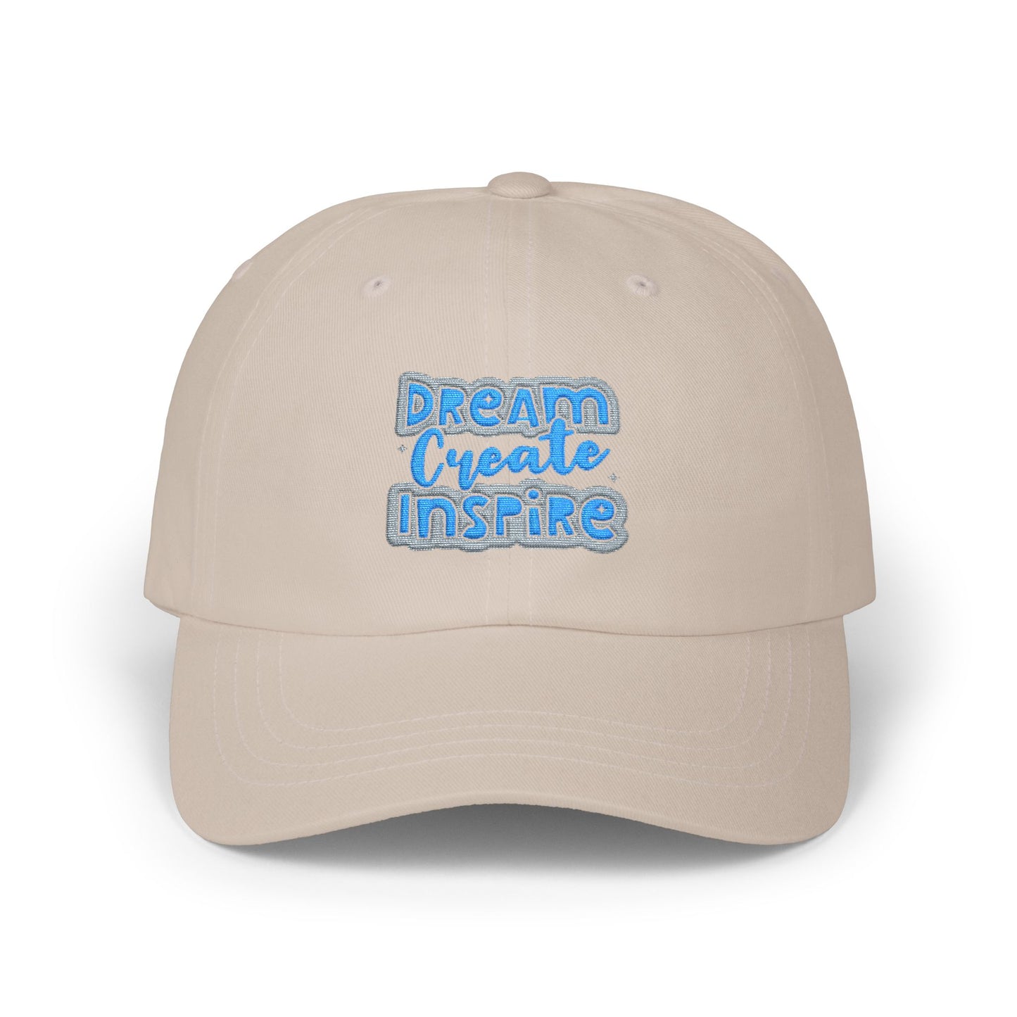 "Dream Create Inspire" Embroidered Baseball Hat