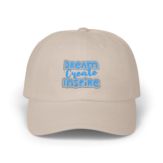 "Dream Create Inspire" Embroidered Baseball Hat