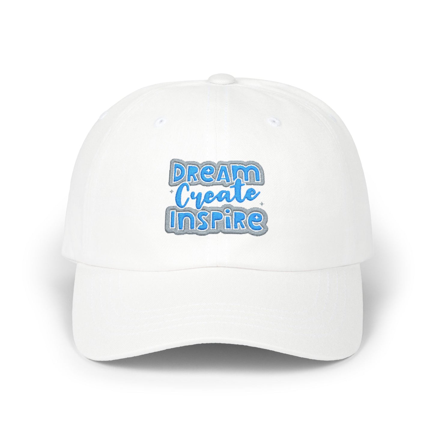 "Dream Create Inspire" Embroidered Baseball Hat