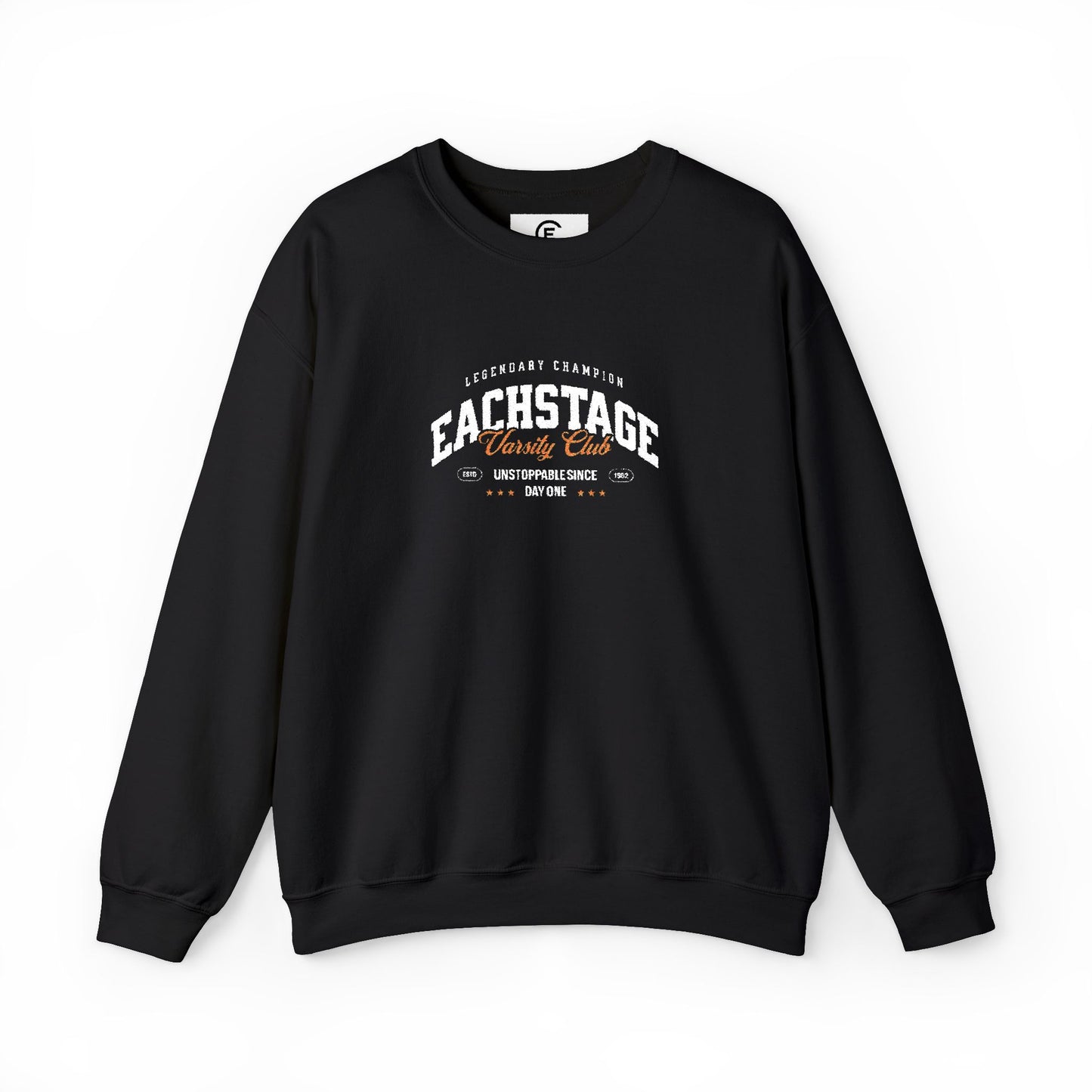 EachStage Varsity Club Embroidered Crewneck Sweatshirt