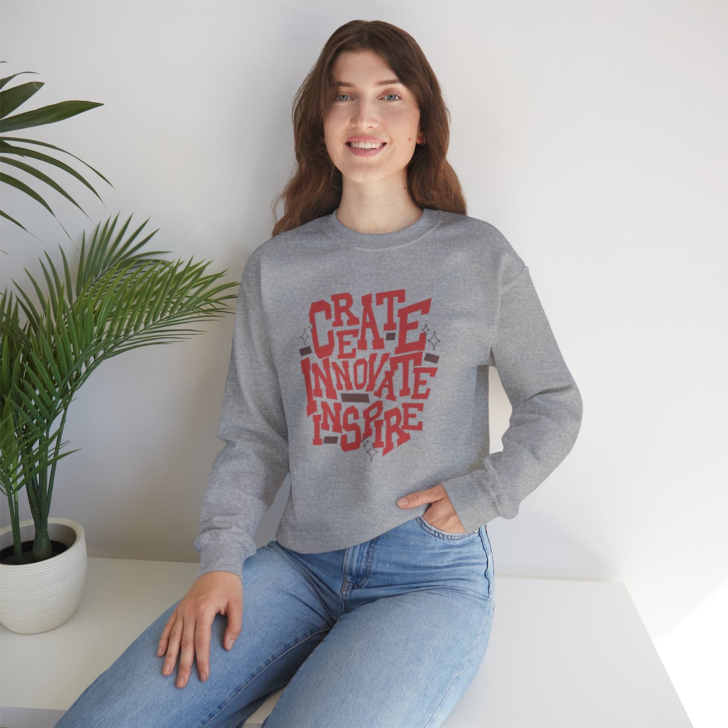Create Innovate Inspire Crewneck Sweatshirt
