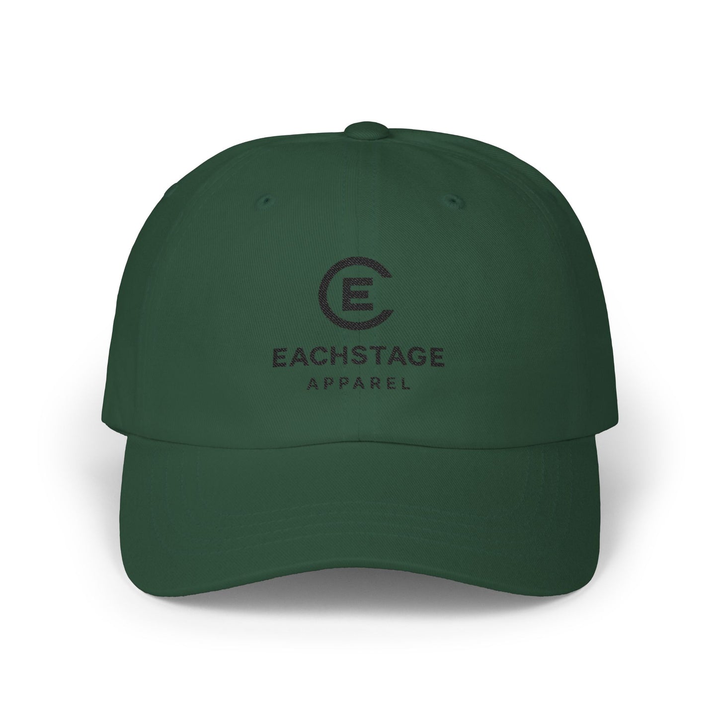 Classic Embroidered Baseball Hat – EachStage Apparel Logo