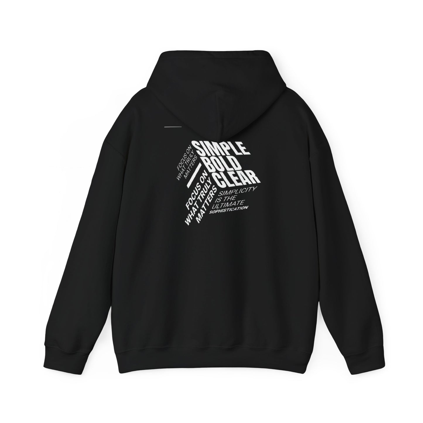 Simple Bold Clear Graphic Hoodie