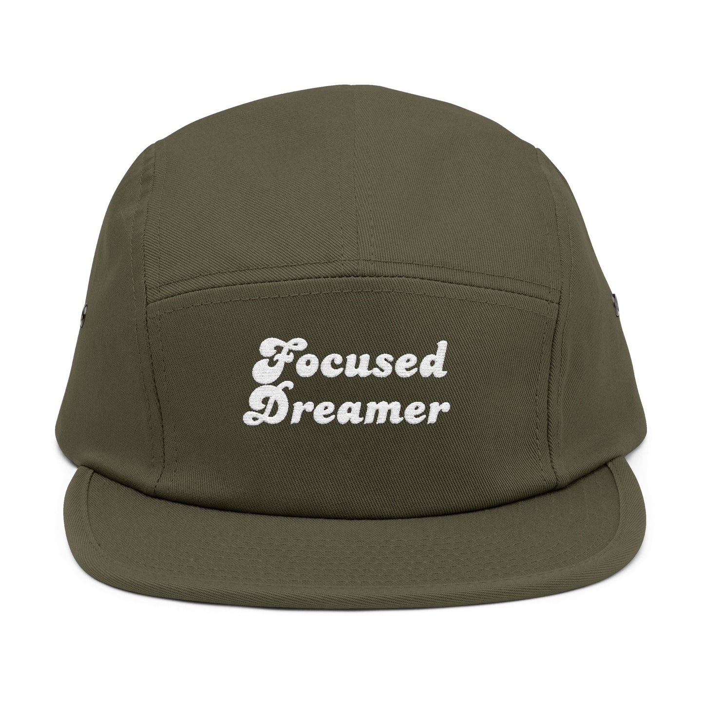 Focused Dreamer Embroidered 5-Panel Cap