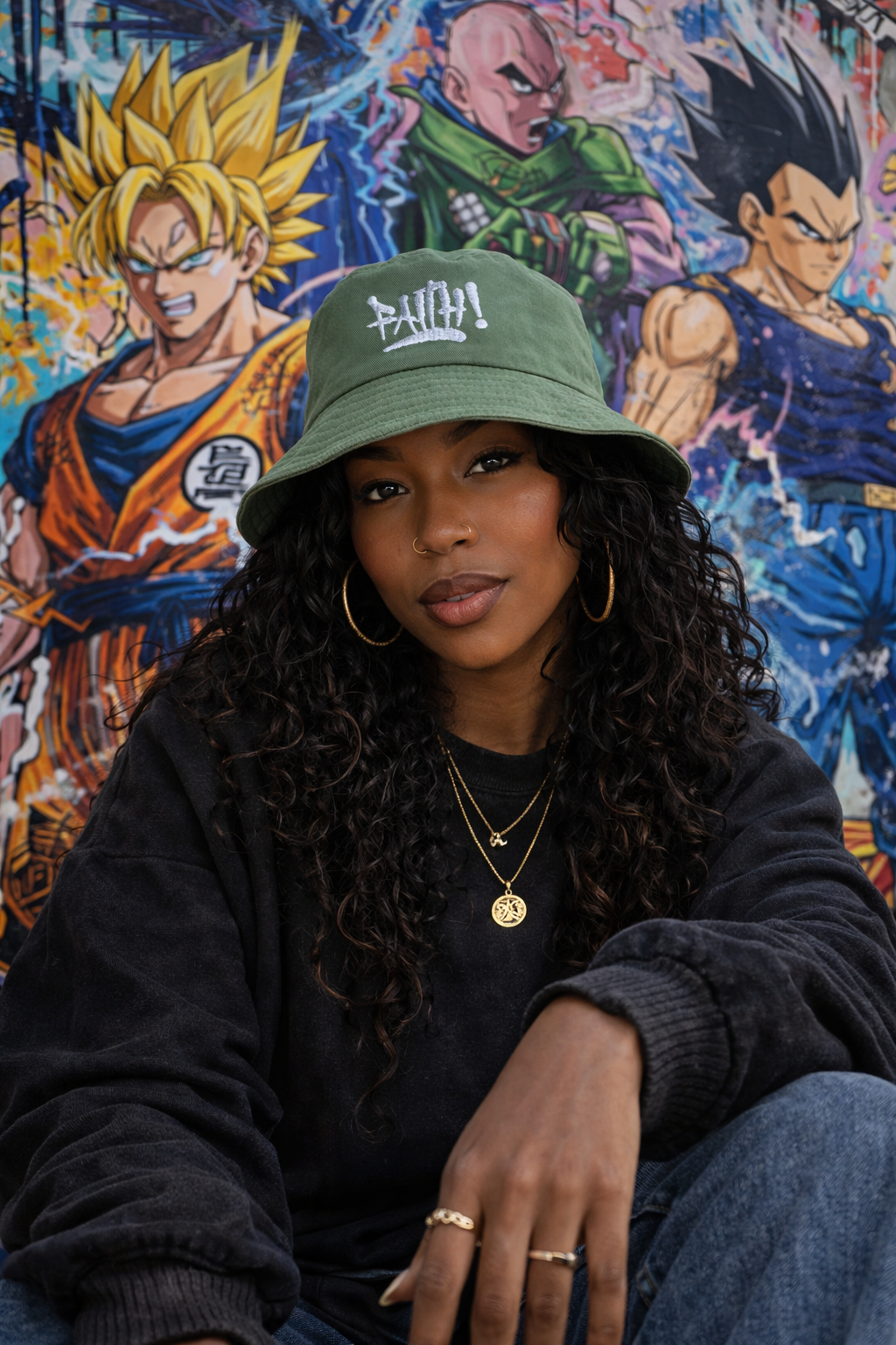 "Faith!" - Embroidered Organic Bucket Hat